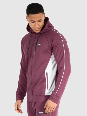 Smilodox Zip-Up Hoodie 'Suit Pro' in Purple