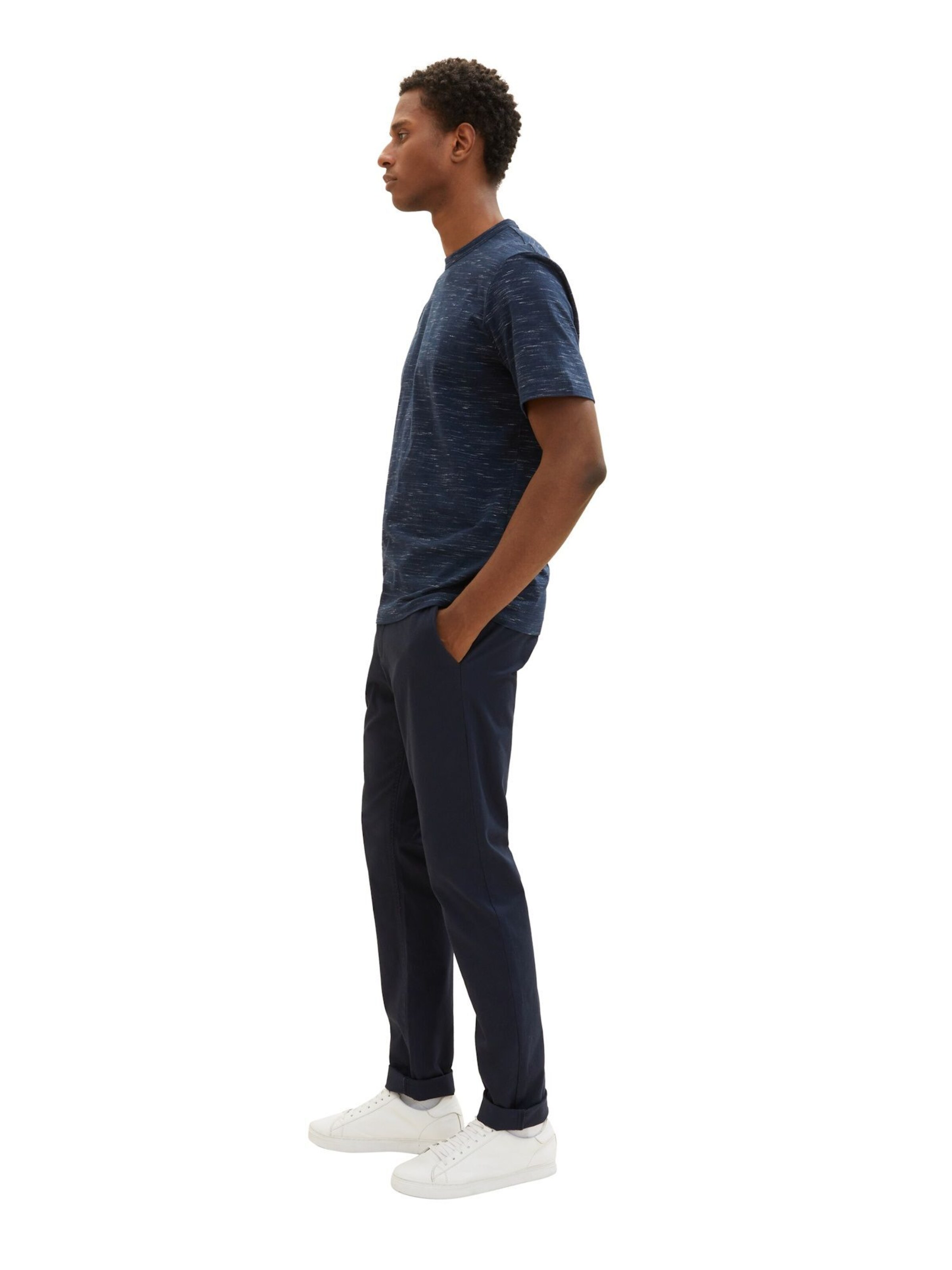 TOM TAILOR Slimfit Chinohose in Blau