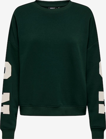 ONLY Sweatshirt in Grün: Vorderseite