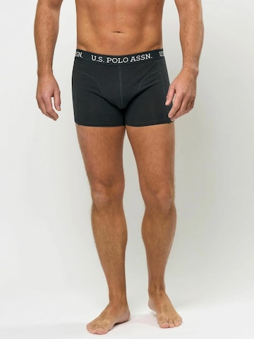 U.S. POLO ASSN. Boxershorts 'Magne' in Zwart: voorkant