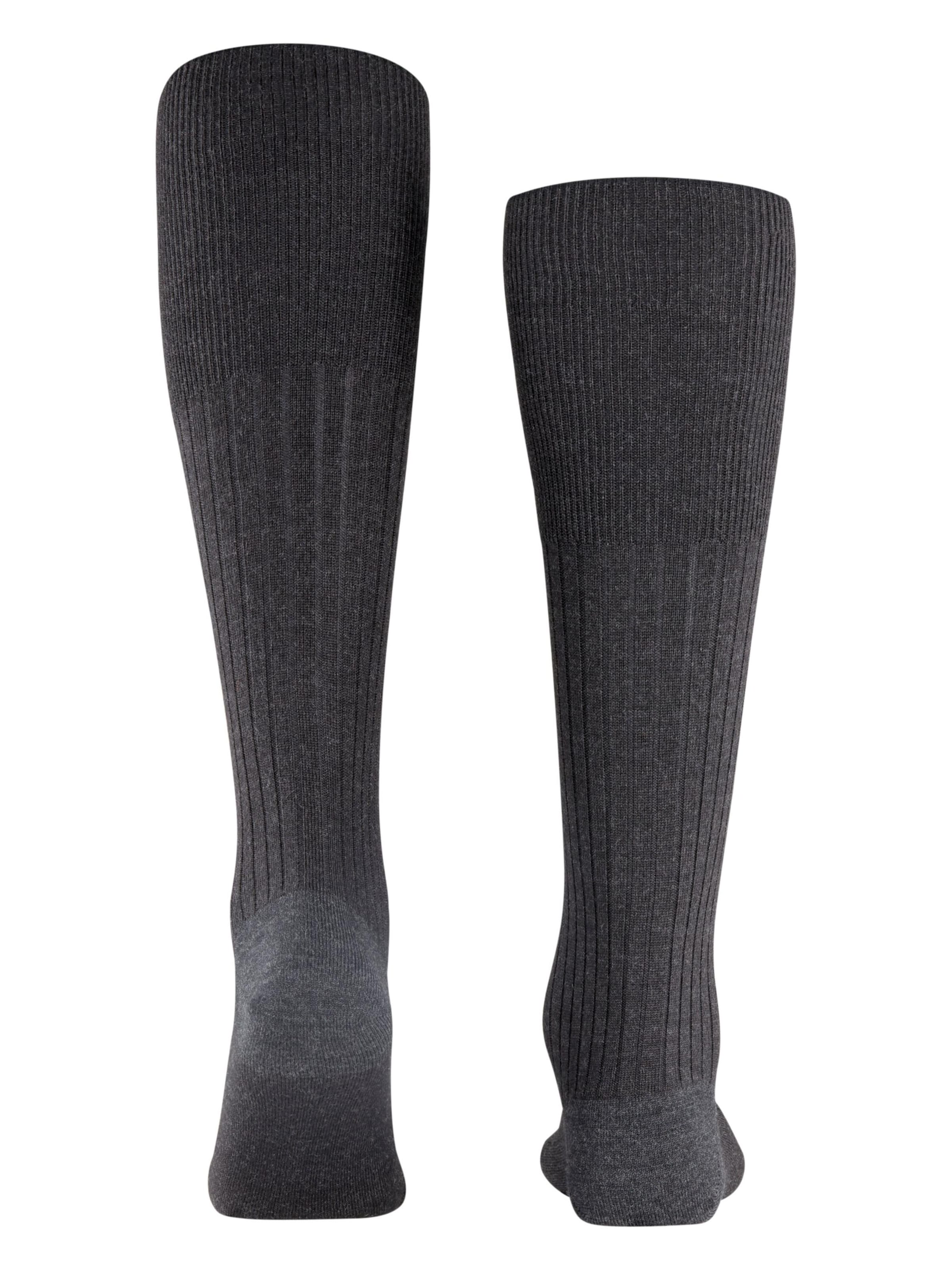 FALKE Knee High Socks 'Bristol Pure' in Grey