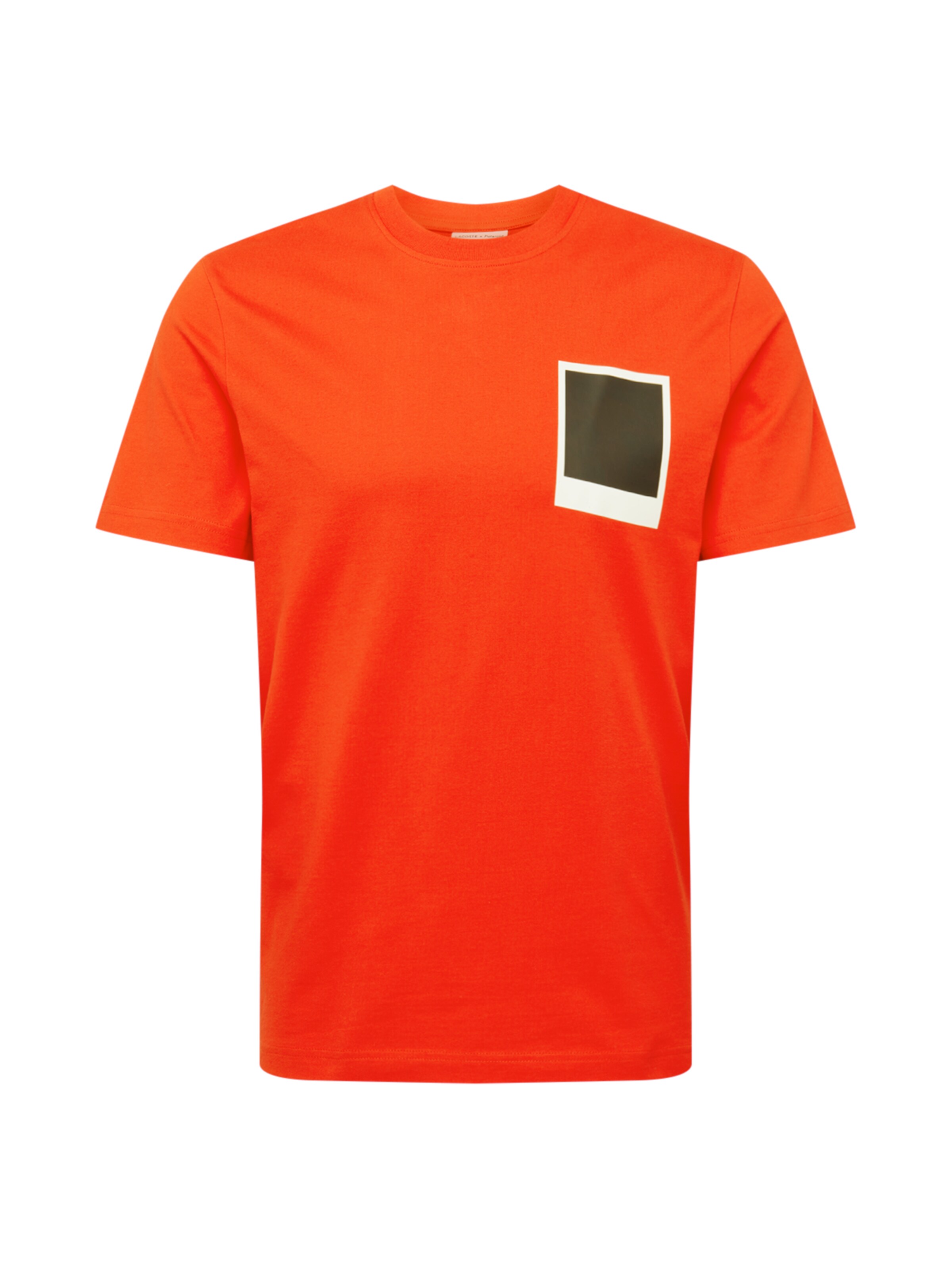 Männer Shirts LACOSTE T-Shirt in Orangerot - CZ64528