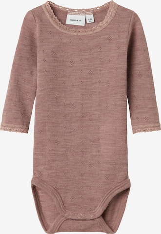 Salopetă/Body 'NBFWang' de la NAME IT pe roz: față