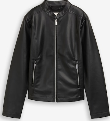 juoda TOM TAILOR Demisezoninė striukė: priekis