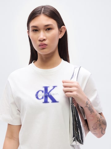 Calvin Klein Jeans Тениска 'SEASONAL' в бяло