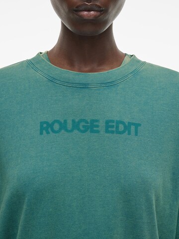 ROUGE EDIT Oversized bluse i grøn