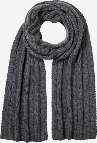 FALKE Scarf 'Pure Cashmere' in Grey: front