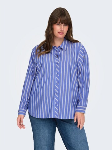 Chemisier 'CARLIAH' ONLY Carmakoma en bleu : devant