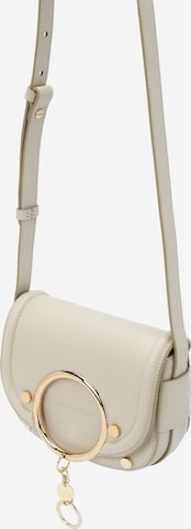 Borsa a tracolla di See by Chloé in beige: frontale