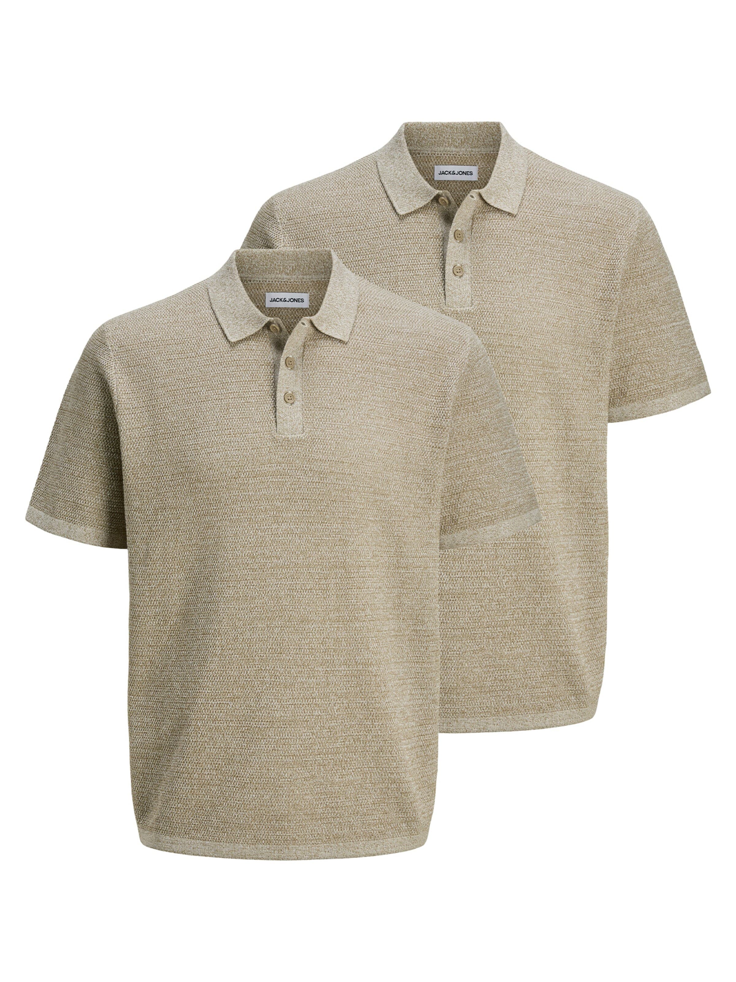 JACK & JONES Shirt 'George' in S/Regular in de kleur Beige, Productweergave