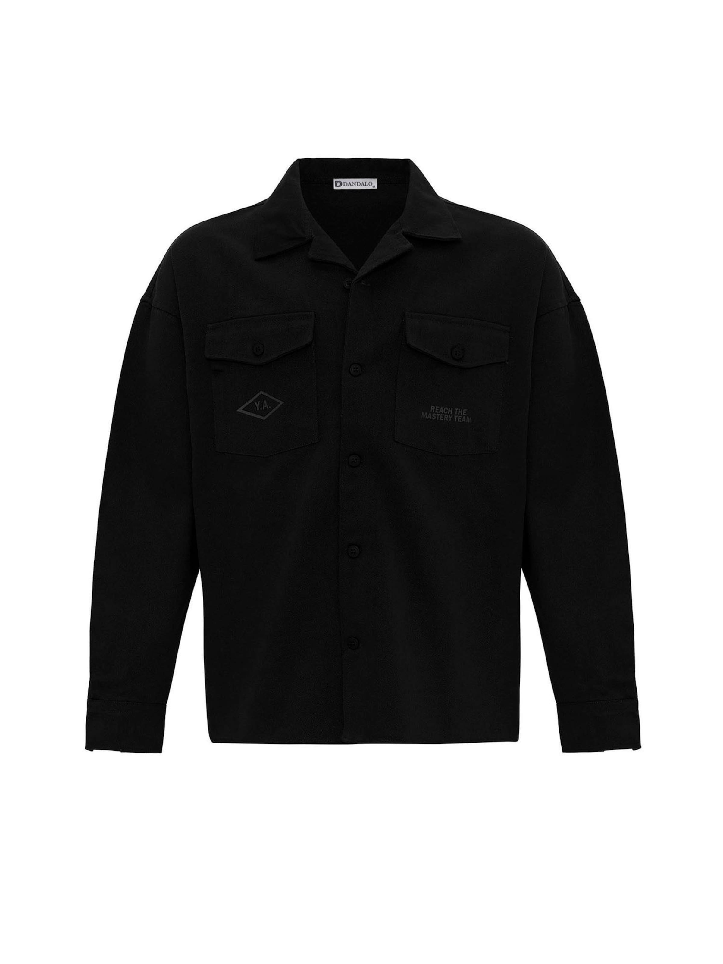 Giacca di mezza stagione di Dandalo in nero: frontale