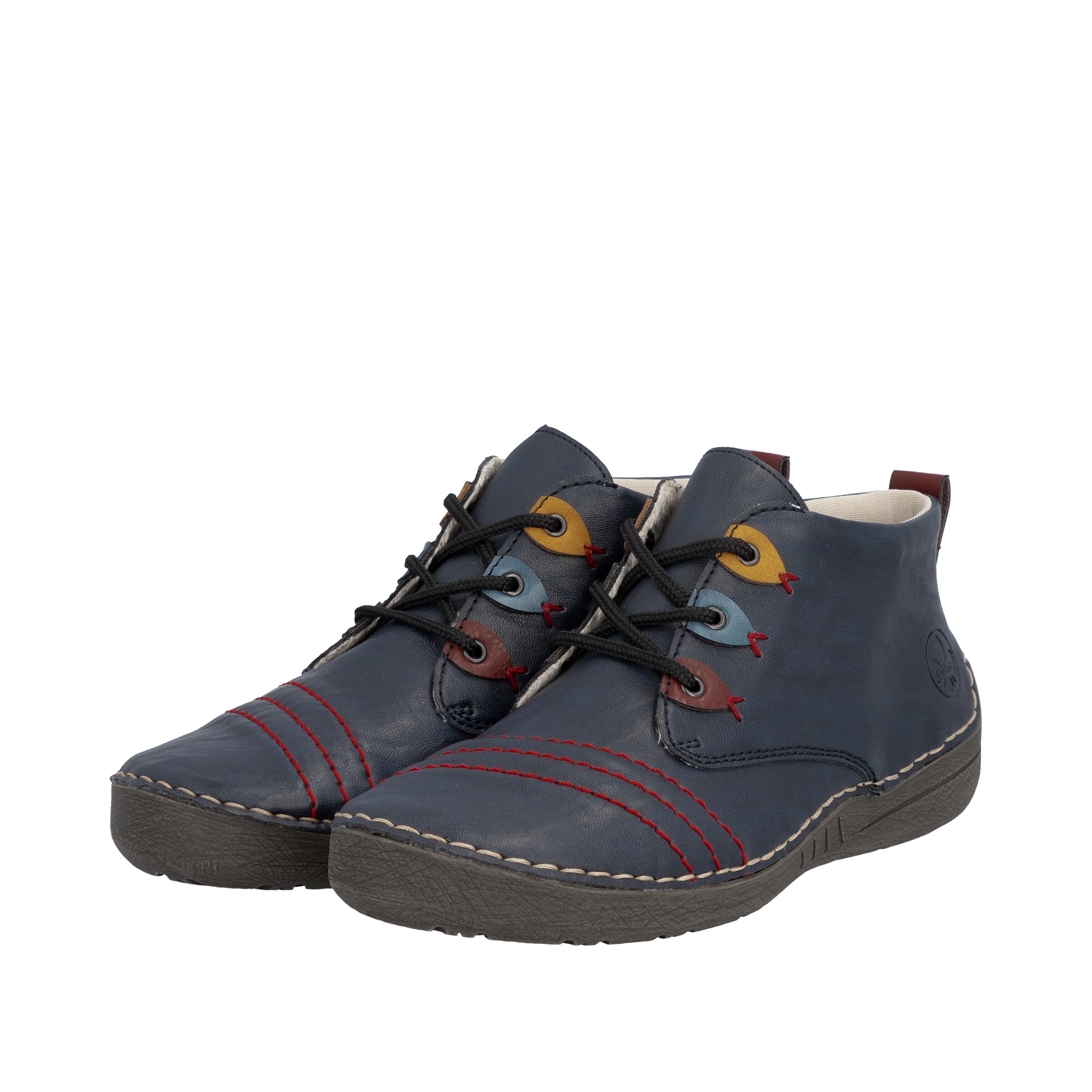 Chaussure à lacets Rieker en bleu
