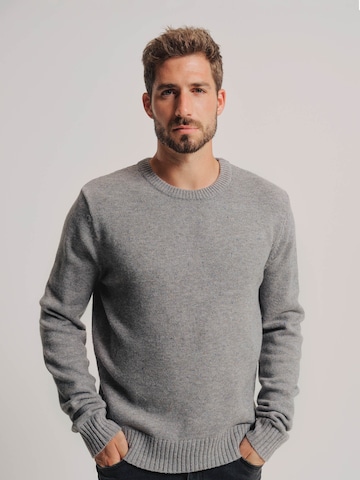 ABOUT YOU x Kevin Trapp Pulover 'Romeo' | siva barva: sprednja stran