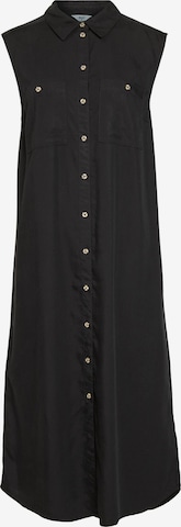 OBJECT - Vestido camisero 'Allie' en negro: frente
