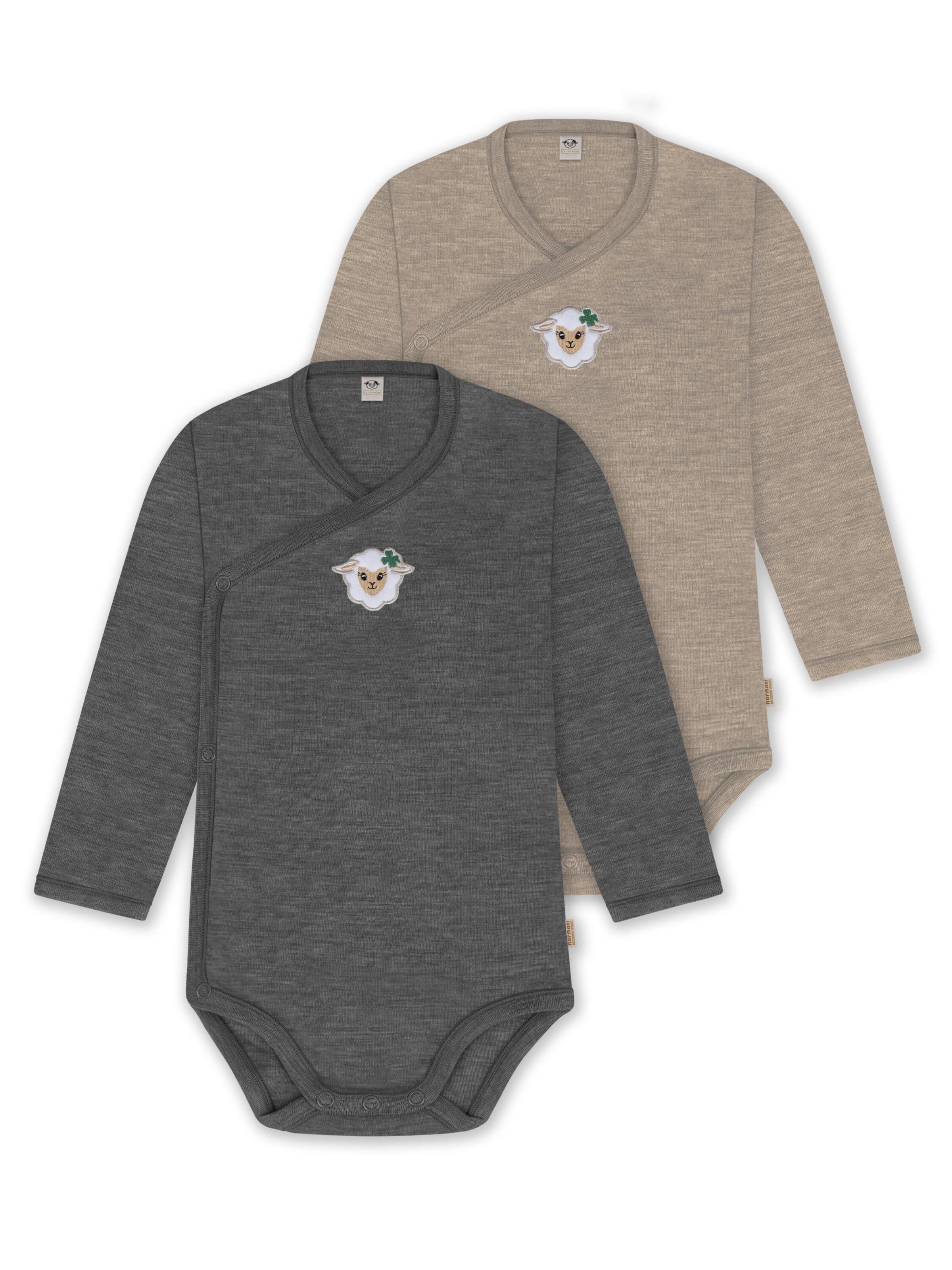 Barboteuse / body normani en beige : devant