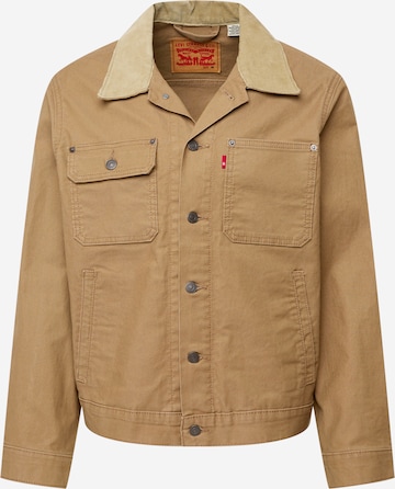 LEVI'S ® Prehodna jakna 'Stock Trucker' | rjava barva: sprednja stran