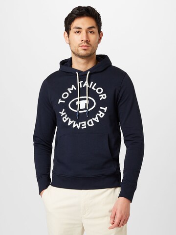 Sweat-shirt TOM TAILOR en bleu : devant