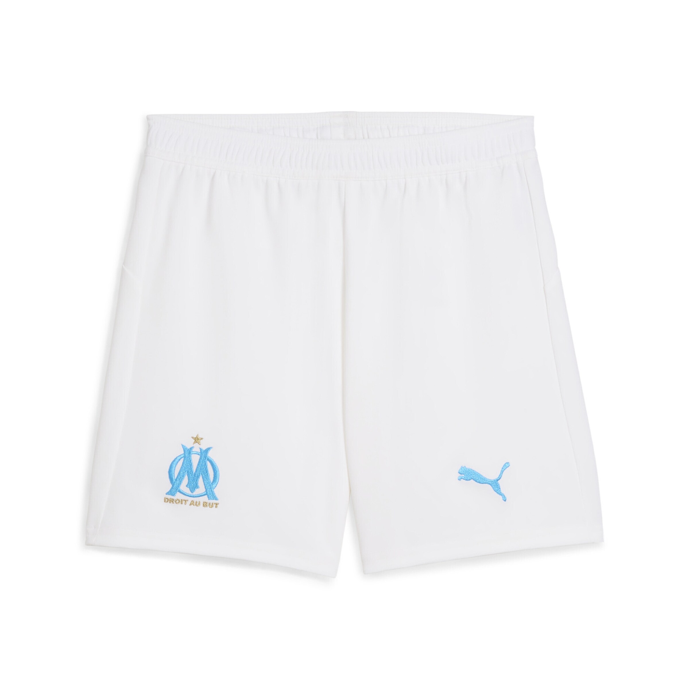 PUMA Regular Sportshorts 'Olympique de Marseille 25/26' in Weiß: Vorderseite