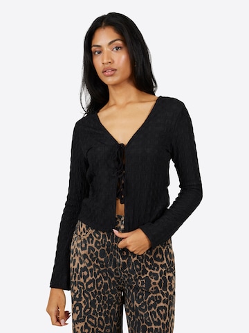 BRAVE SOUL Blouse in Zwart: voorkant