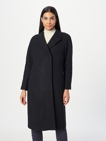 Brixtol Textiles Between-seasons coat 'Deb' in Black: front