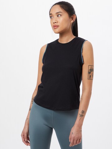 NIKE Sports Top in Black: front