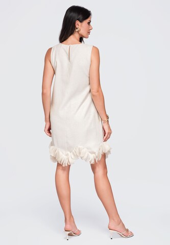 Robe de cocktail Ombre en beige