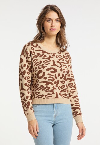 Usha - Jersey en beige: frente