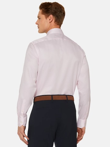 Slim fit Camicia business di Boggi Milano in rosa