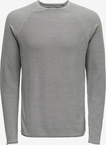 Pull-over 'Dextor' Only & Sons en gris : devant