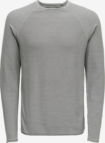 Pullover 'Dextor' di Only & Sons in grigio: frontale