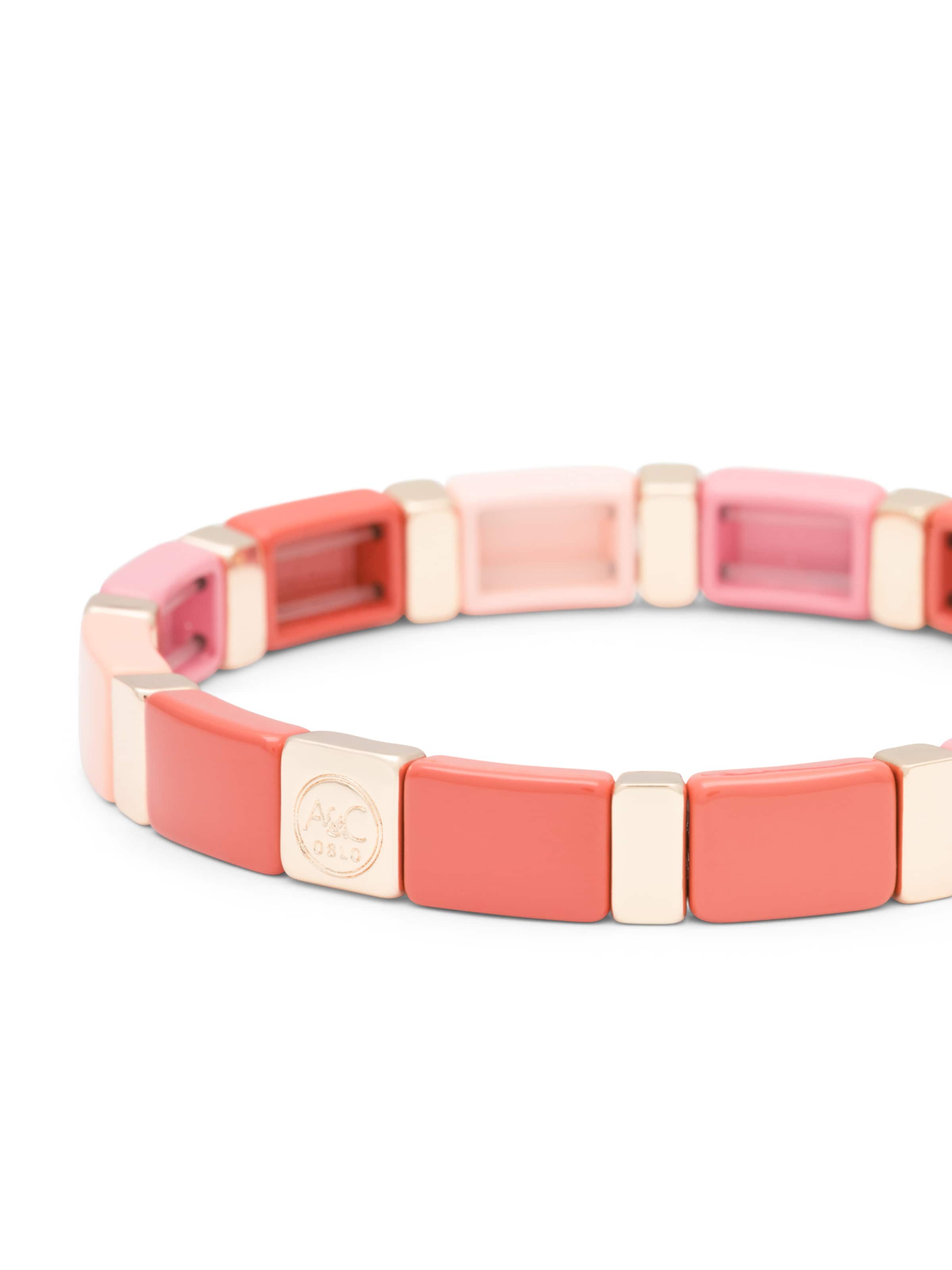 A&C Oslo – Nordic Design Jewellery Armband 'Enamel Tiles' in Mischfarben