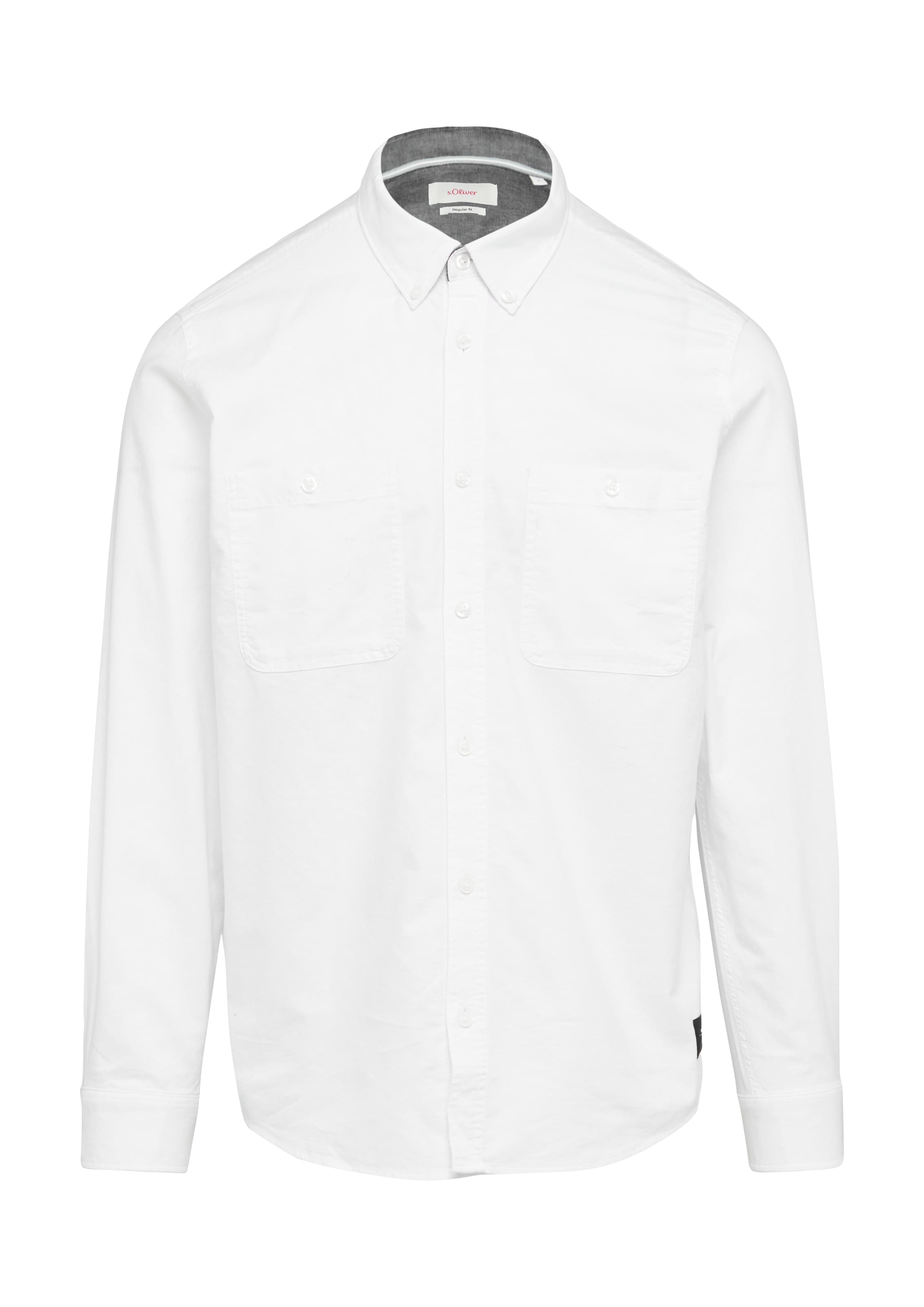 s.Oliver Regular fit Overhemd in Wit: voorkant