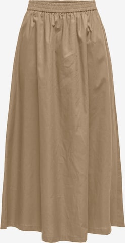Jupe 'ONLAniqa' ONLY en beige : devant