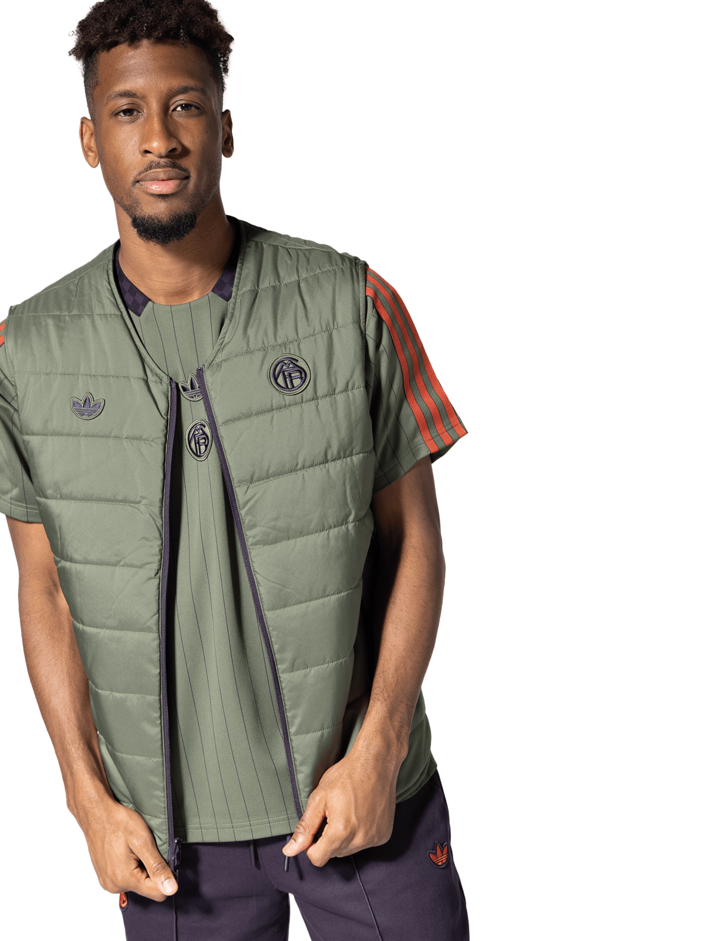 ADIDAS ORIGINALS - Chaleco 'FC Bayern München Terrace Icons' en lila