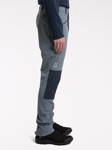 Haglöfs Slim fit Outdoor Pants 'Chilly' in Grey