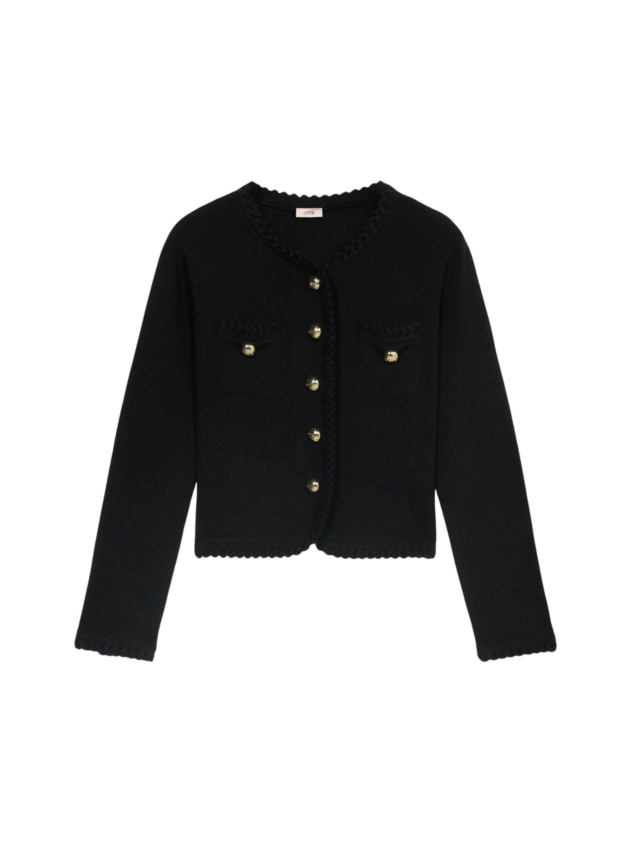oltre - Chaqueta de entretiempo en negro: frente