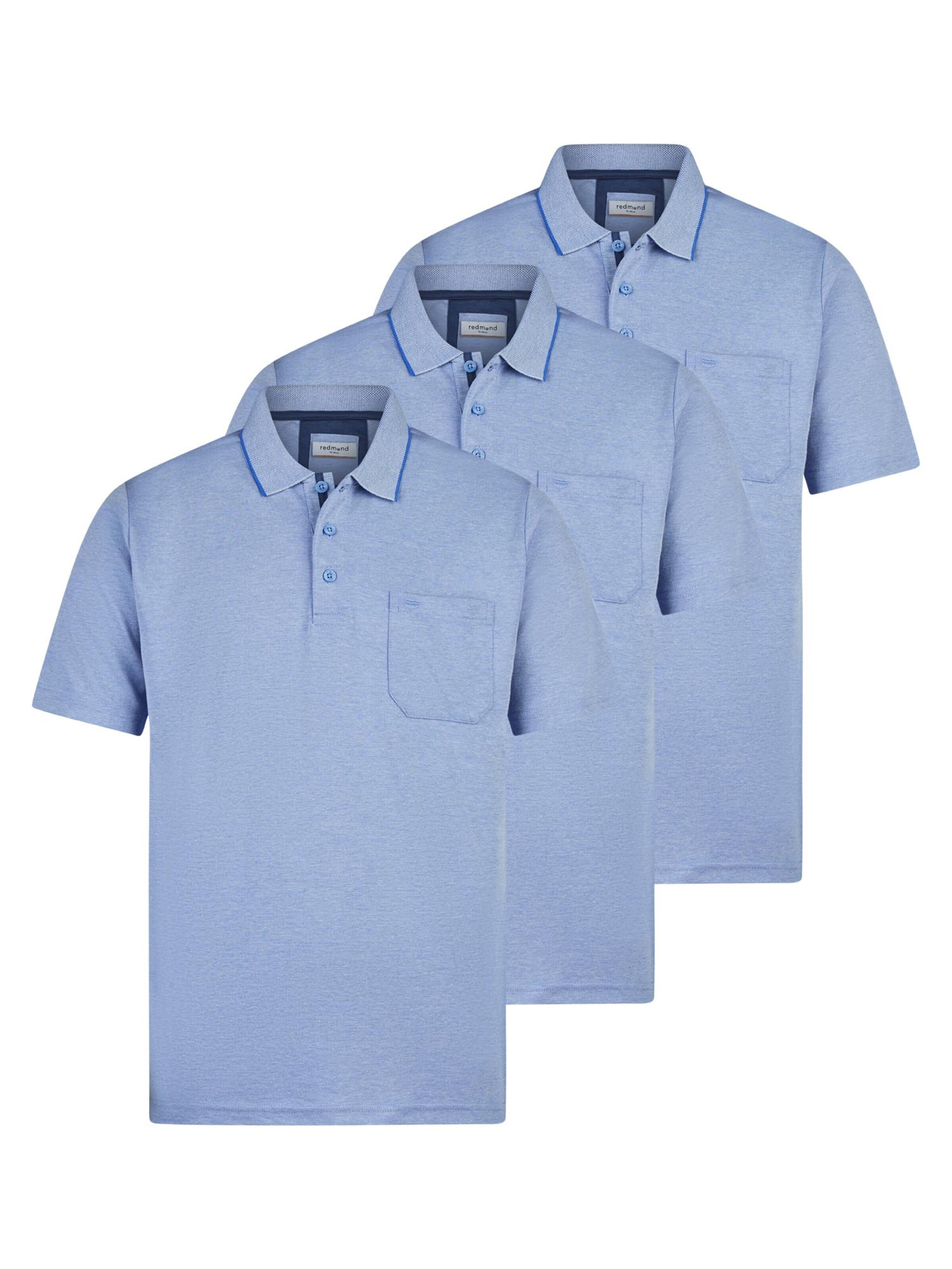redmond Shirt 'Basic' in Blue: front