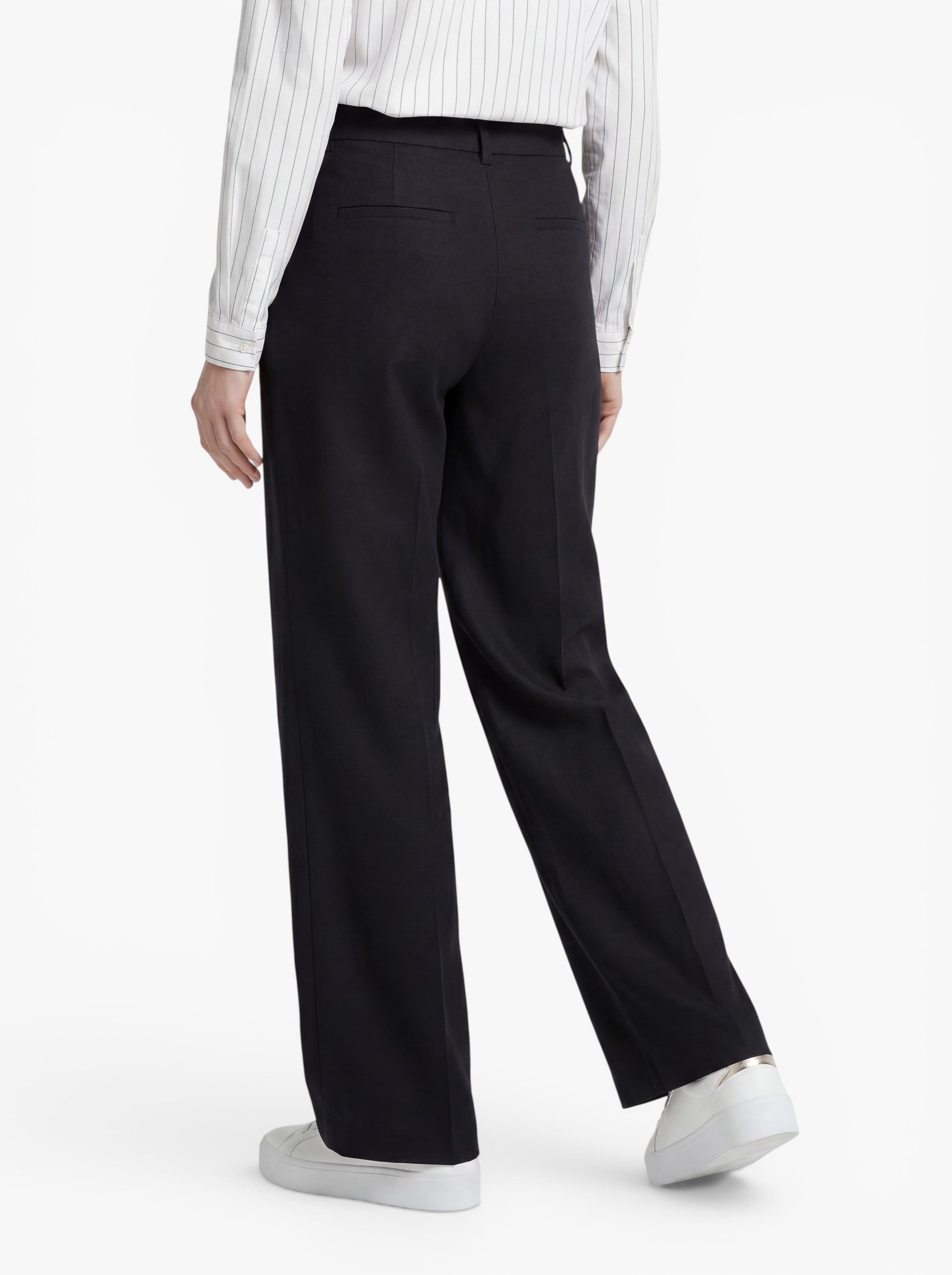 SELECTED Wide leg Pantalon 'SLFMARGO-TARA' in Zwart