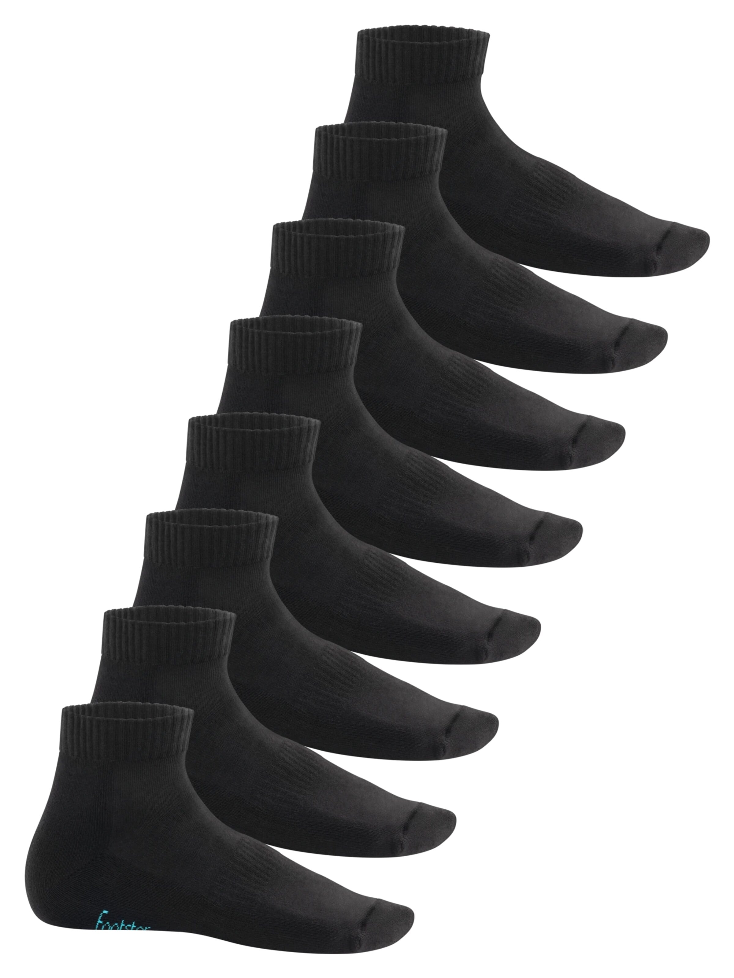 footstar Socken 'EVERYDAY!'‌‌‌‌‌‌‌ in Schwarz: Vorderseite