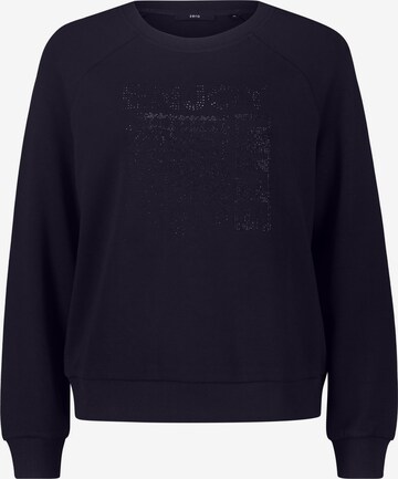 Sweat-shirt zero en bleu : devant