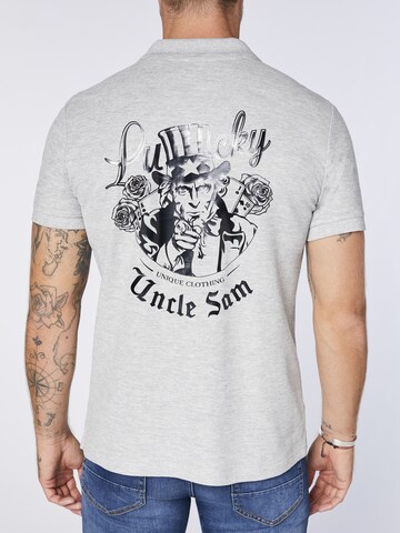 UNCLE SAM Poloshirt in Grau