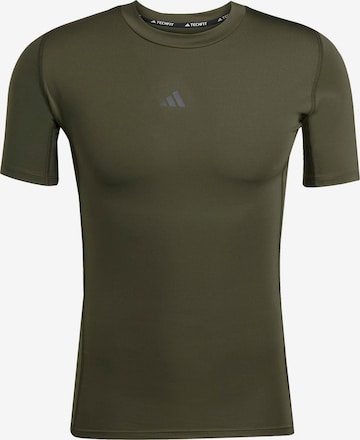 ADIDAS PERFORMANCE Toiminnallinen paita värissä vihreä: etupuoli