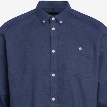 BRUUNS BAZAAR Regular Fit Skjorte 'Cash Laurent' i blå