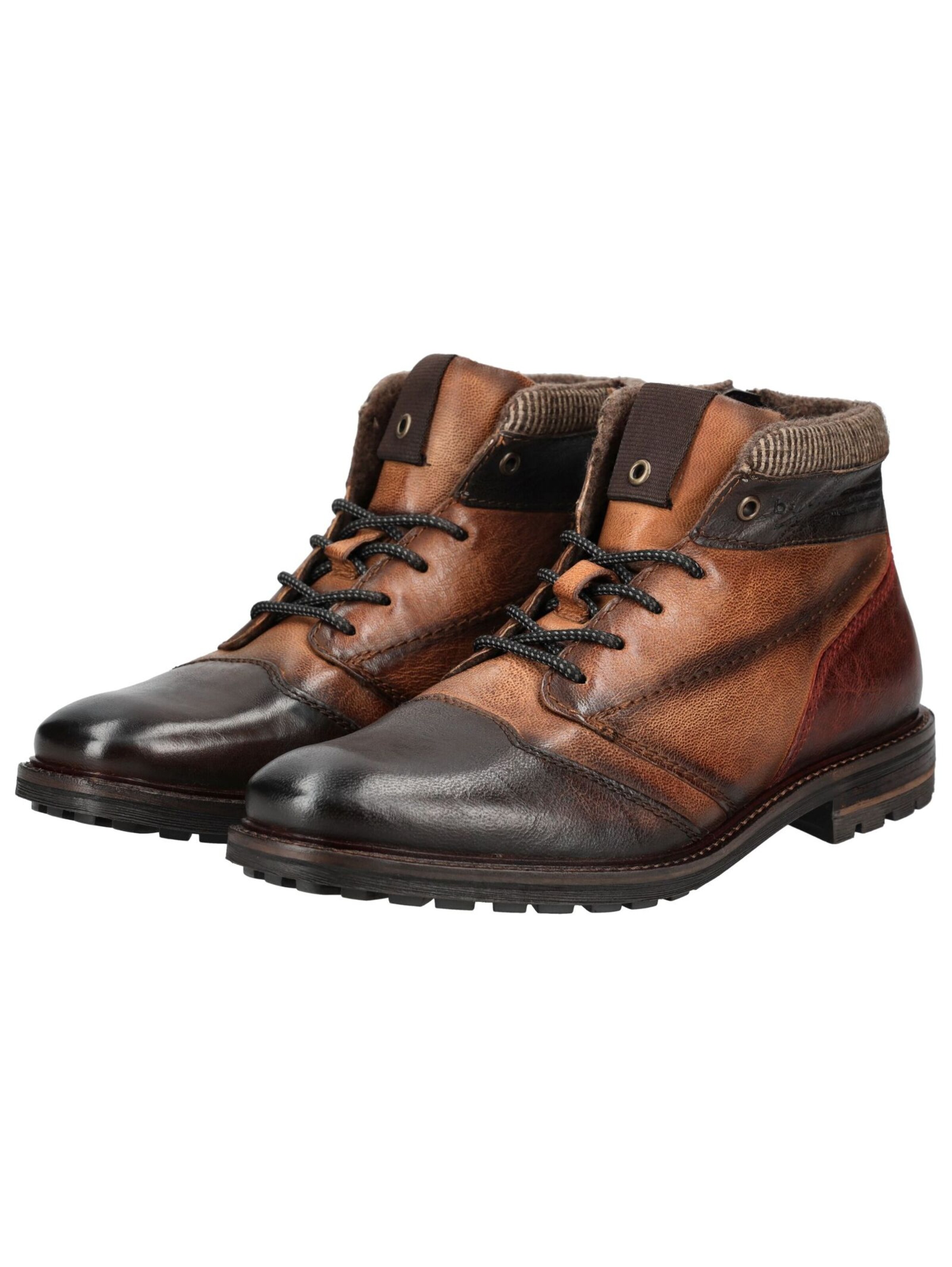 Bottines à lacets bugatti en marron