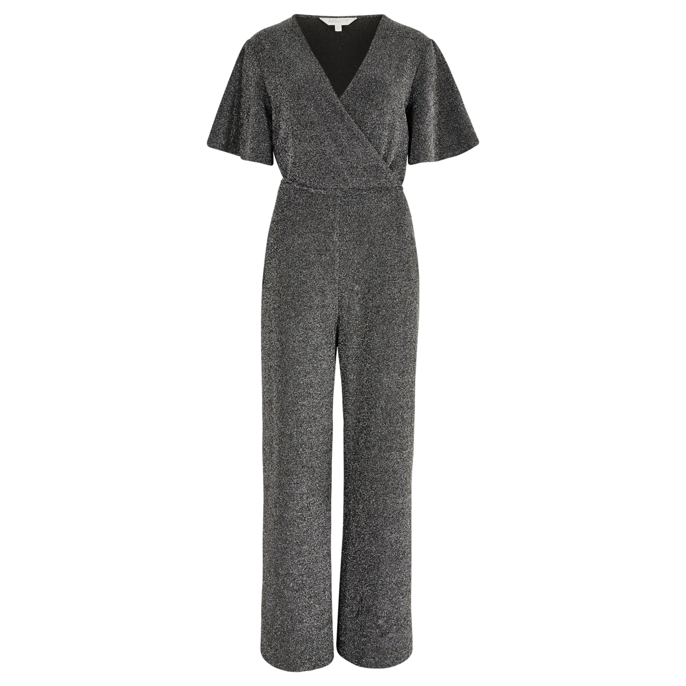 Apricot Jumpsuit in Silber: Vorderseite