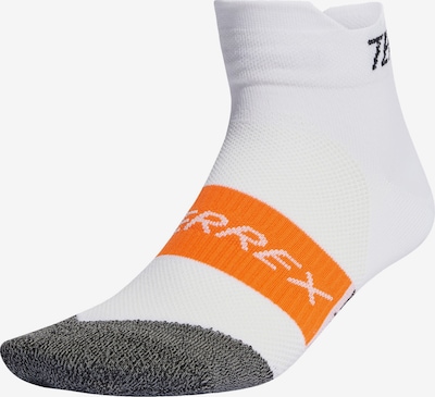 ADIDAS TERREX Athletic Socks in Dark grey / Orange / White, Item view