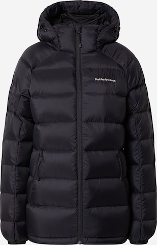 PEAK PERFORMANCE Outdoor Jacket in Black: front