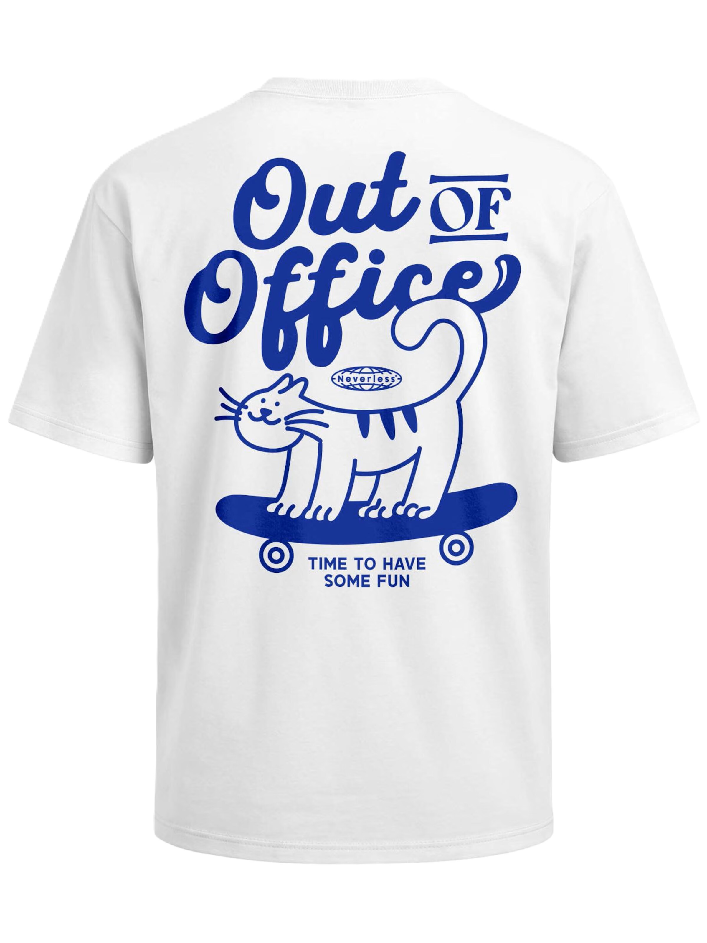 Neverless Shirt 'Out of Office' in White