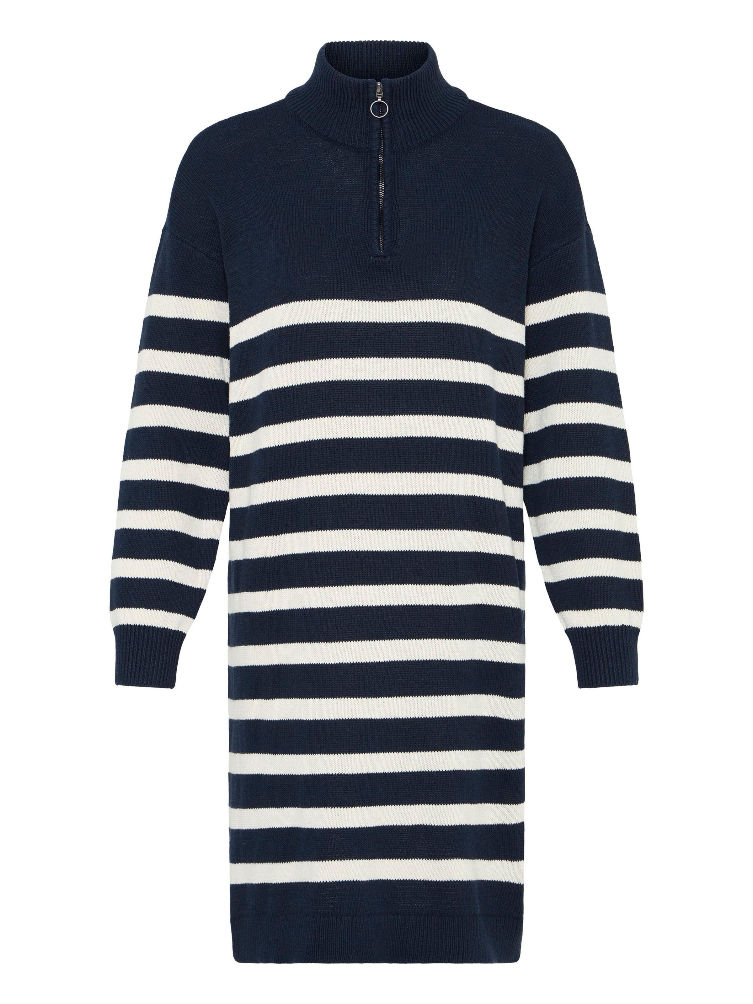 Oxmo Knit dress ' OXFSANVA ' in Blue: front