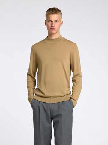 SELECTED HOMME Pullover 'Tray' in Braun: Vorderseite